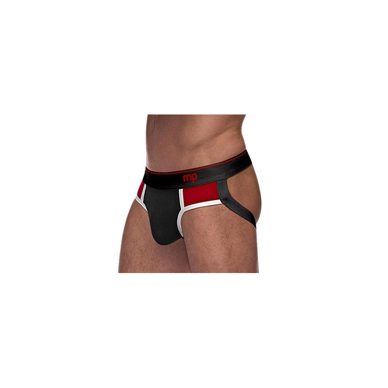 male power Jockstrap RETRO SPORT Noir-Rouge